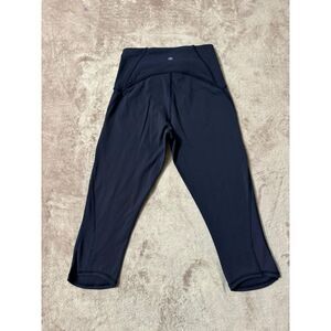 Lululemon‎ Women's Women Train Times Crop Navy Blue Size 6